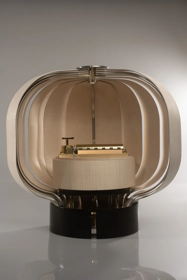 REUGE Onkõ精湛音樂盒，造型受日本燈籠所啟發，體現了宇宙5種元素，63萬8000元。品牌提供
