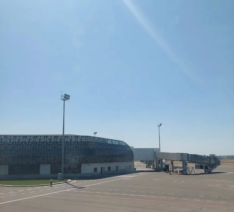 巴庫機場。讀者提供