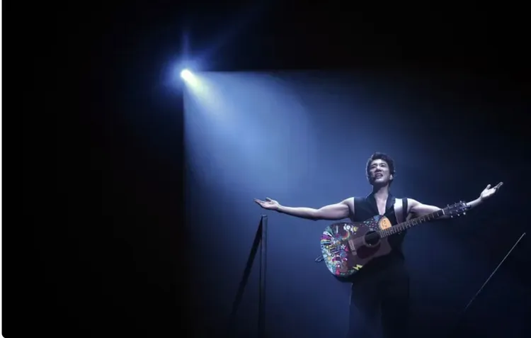 王力宏練出一身炸裂肌肉。林林攝