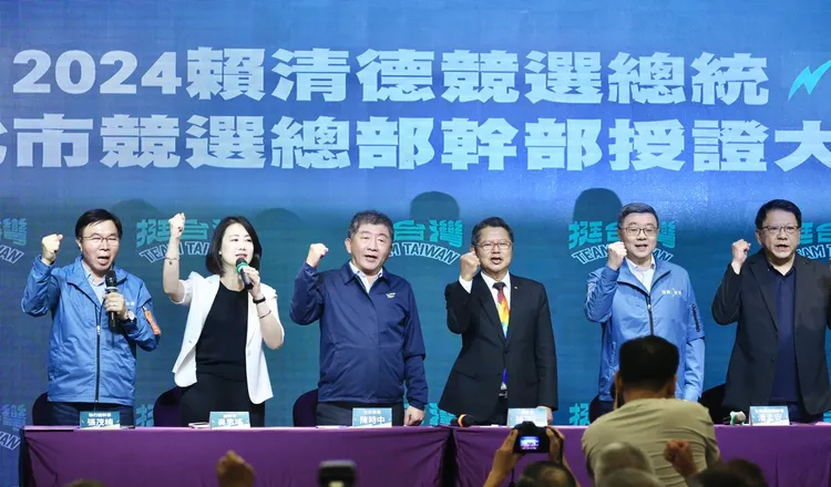 陳時中出席台北競總授證典禮。林林攝