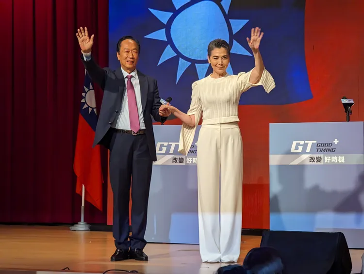 賴佩霞擔任郭台銘副手。蘇柏銓攝
