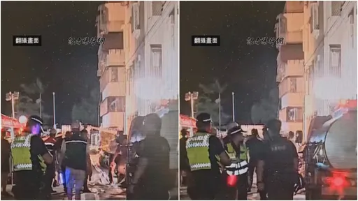 驚悚影片!大直整棟樓如電梯急降「1樓沉到地下室」 眾人目擊驚逃