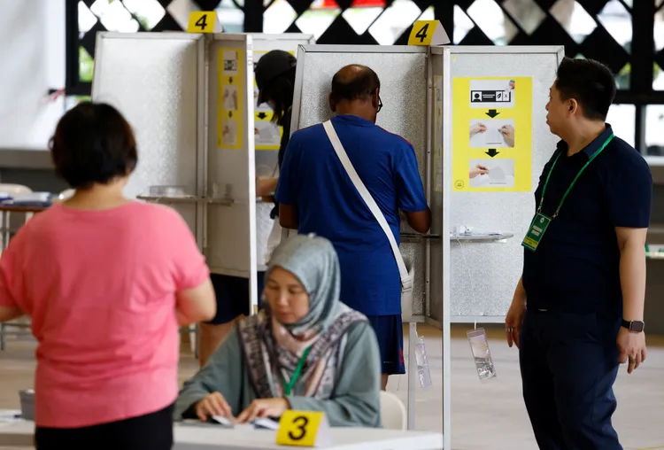 民眾投票。路透社