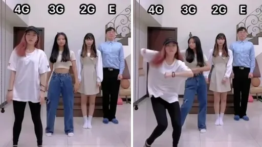 各種網速一次擁有　嫩妹熱舞超絲滑！淡定哥身體還好嗎