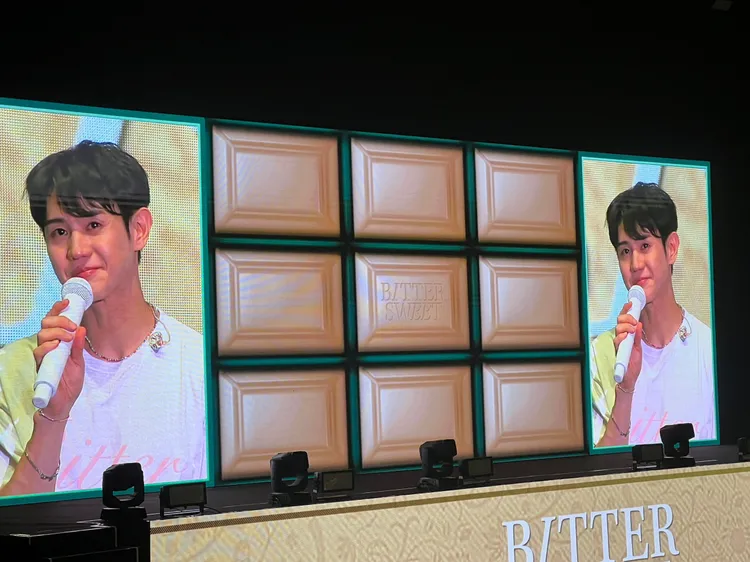 梁耀燮因為台粉的應援，淚水潰堤。讀者提供