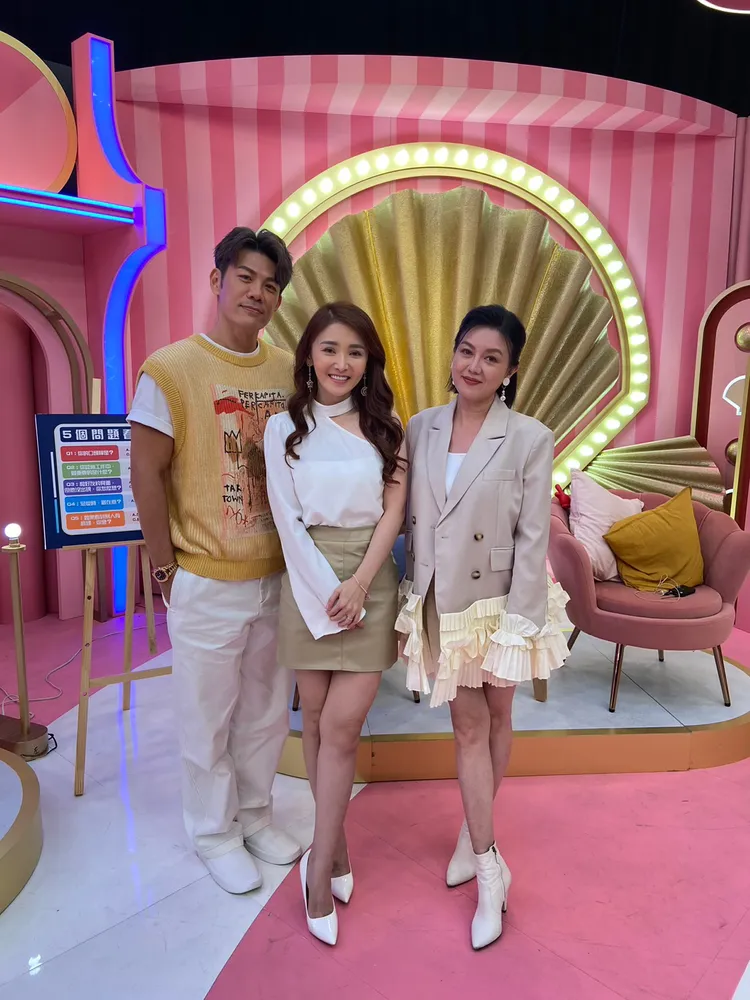 陳子玄（中）拍戲壓力大到狂吃，臉水腫被關切是否打波尿酸。三立提供