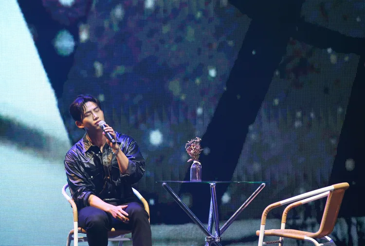 玉澤演為了台灣粉絲，特別練唱《如果可以》。寬宏藝術提供