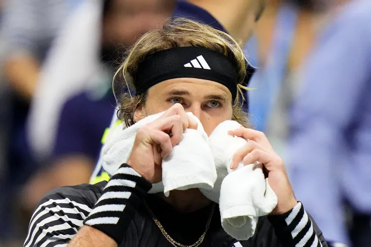 德國選手茲韋列夫。路透社
