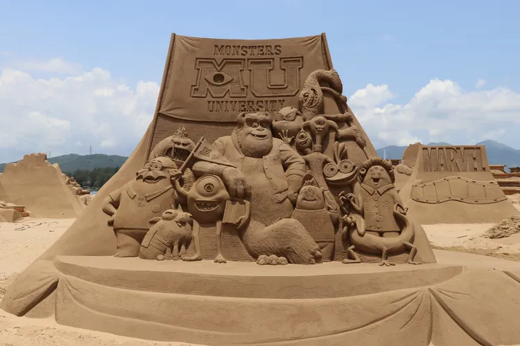 2023福隆國際沙雕藝術季「迪士尼百年慶典」。福容大飯店福隆店提供