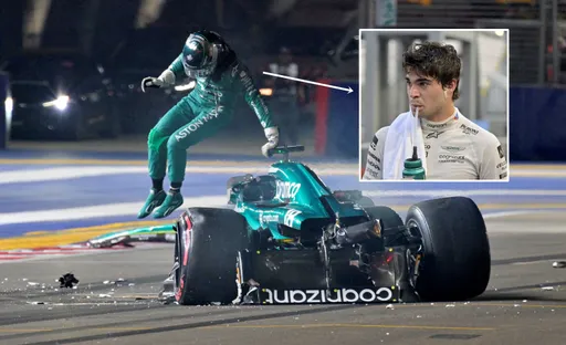 「太子爺」車手再度出意外 F1新加坡站排位賽彎道失控