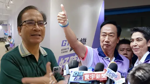 密會郭台銘半小時!他退選總統現身連署站 鬆口「我會幫他連署」