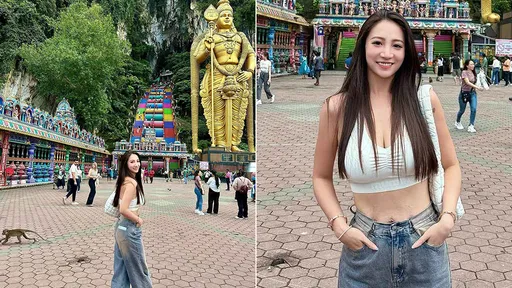 不准!蛇姬豪乳現身宗教聖地 林采緹:胸部被要求遮起來