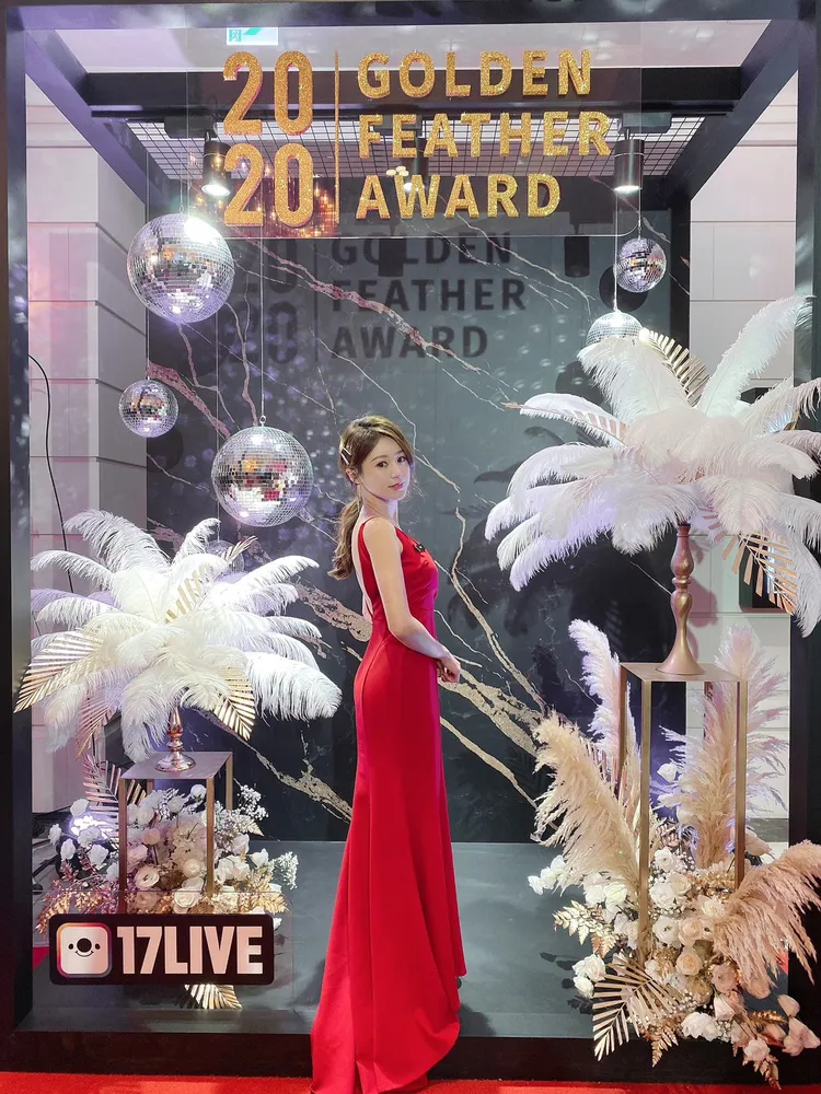 小默兒美美出席金羽獎。（17LIVE提供）