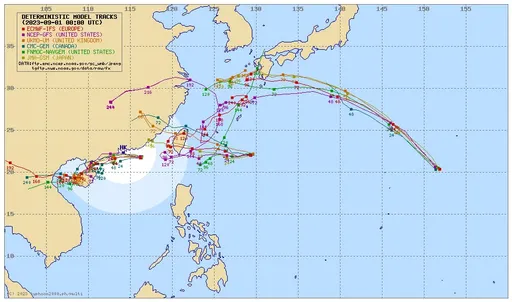 海葵颱風出海後恐「回馬槍」 歐美預測二次登陸台灣