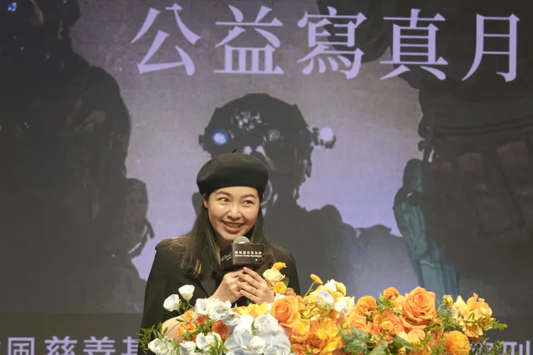 中華民國國際刑警之友協會理事長廖曉喬女士。江孟謙攝