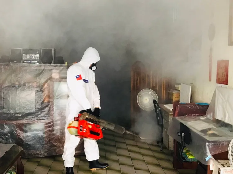 國軍深入第一線防疫。衛生局提供