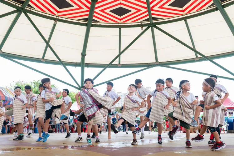 現場原住民小朋友舞蹈表演。桃園市府提供