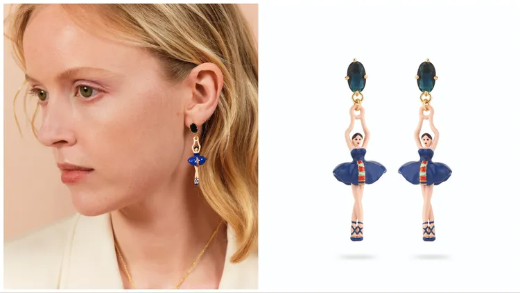 芭蕾舞伶星鑽耳環，4800元。品牌提供