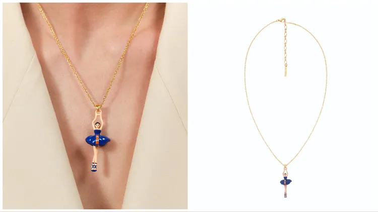 埃及藍芭蕾舞伶項鍊，價格店洽。品牌提供