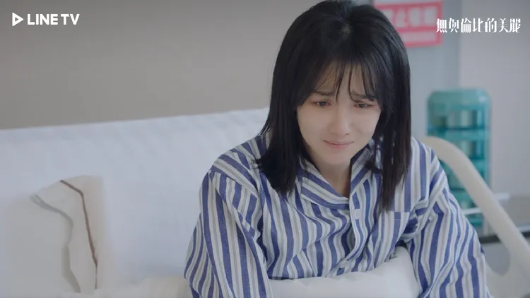 陳小紜劇中被渣夫害到流產。LINE TV提供