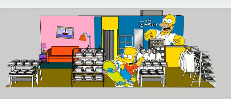 快閃店現場神還原《辛普森家庭》場景。品牌提供