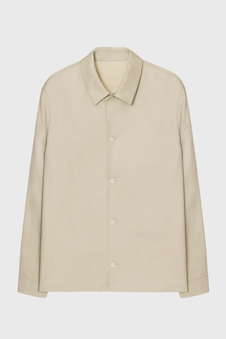 L.A襯衫式夾克米沙色，1萬8500元。品牌提供