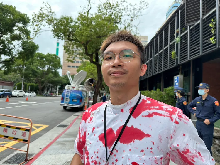 台灣護理產業工會理事長羅運生。陳怡文攝