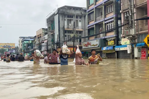 緬甸勃固豪雨釀洪災 1.4萬人流離失所