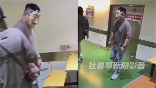 《紙房子》搶匪劫台中賣場? 面具男持刀出沒嚇壞人
