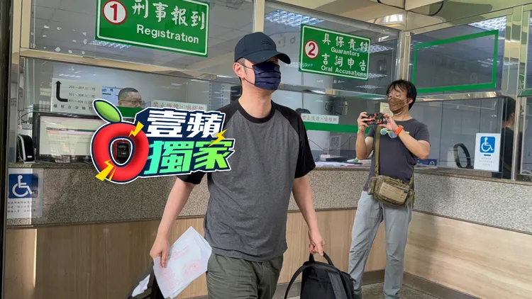 林秉樞今提早一個半小時報到。彭欣偉攝