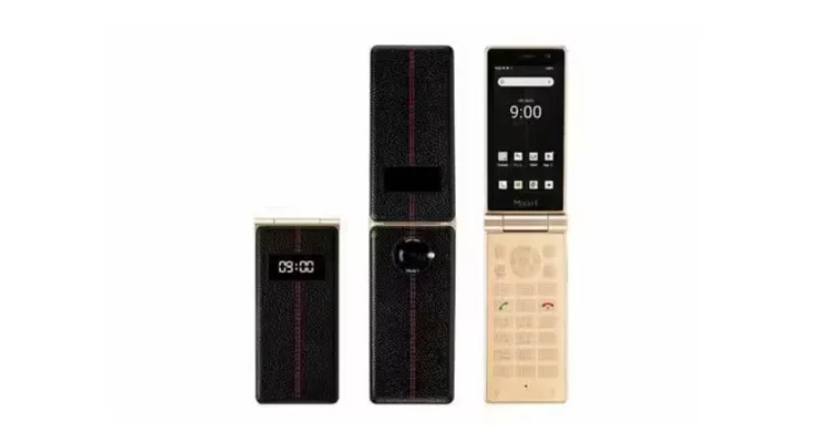 日本廠商推出復古掀蓋智慧手機。翻攝IT之家