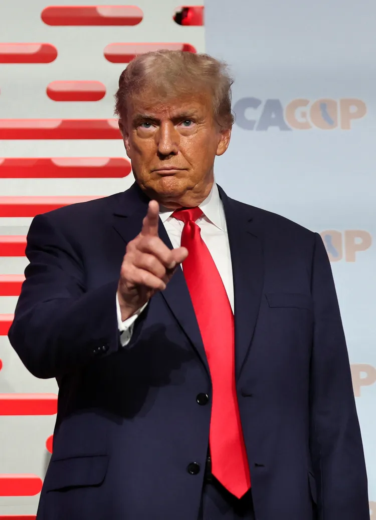 美國前總統川普目前的民調數字遙遙領先其他共和黨候選人。路透社