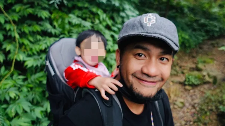 張震嶽與兒子「小谷沐」親子時光。翻攝張震嶽IG