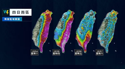 一圖看小犬風雨時程!「紅到發紫」降雨熱區曝