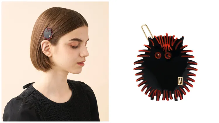 小毛怪豆扣夾，2600元。品牌提供