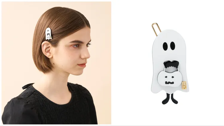 血拚黑皮鬼豆扣夾，2900元。品牌提供