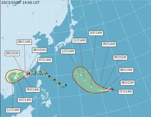 輕颱布拉萬今生成！最新走向及對台影響　明日3地區大雨