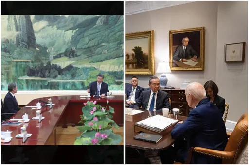 座位安排有深意 拜登見王毅要「這樣坐」