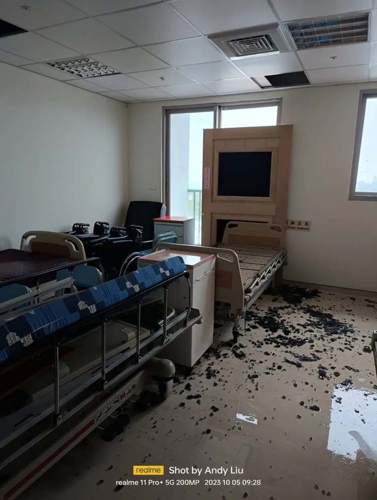 病房滿目瘡痍。恆基提供