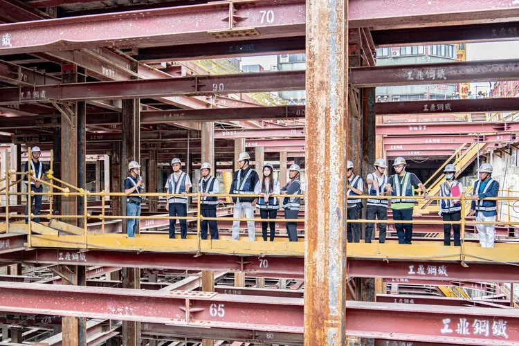 現場工程。桃園市府提供