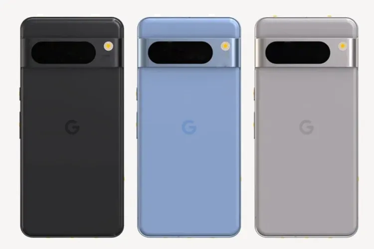 Pixel 8 Pro由左至右有曜石黑、海灣藍、陶瓷米3色，台灣售價3.39萬元起。圖片來源：Google