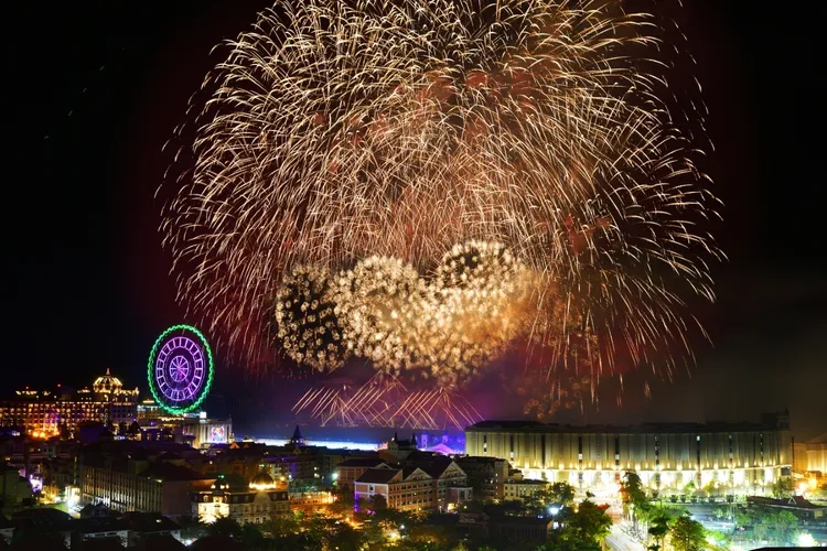 義大世界煙花。義大提供