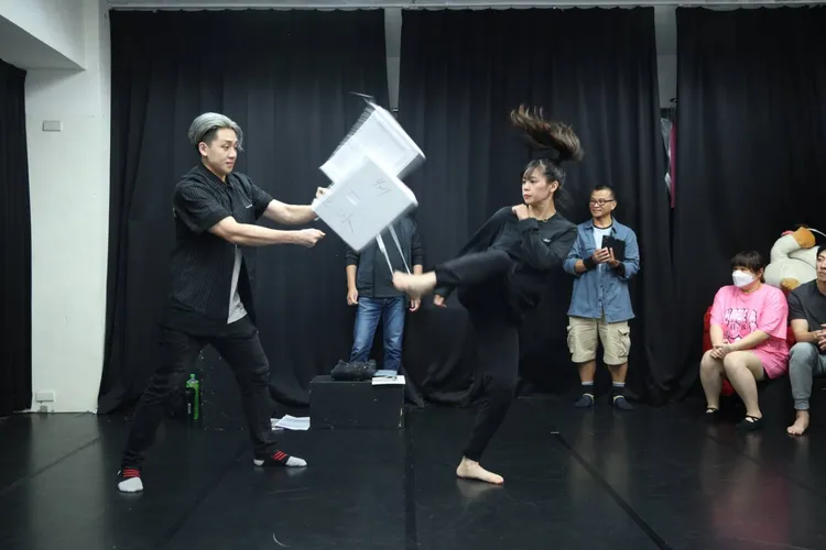 寶弟（左）和胡子萱。攝影中心攝