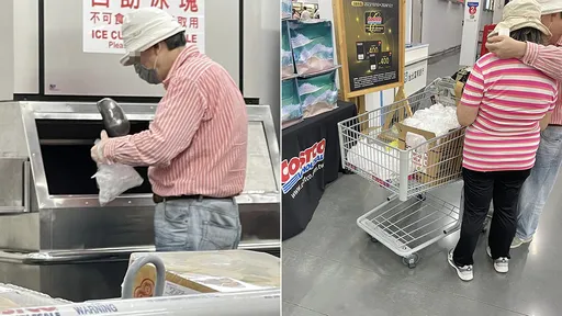 好市多男女「狂撈免費冰塊塞整車」　會員驚能吃？網猜是為了它啦