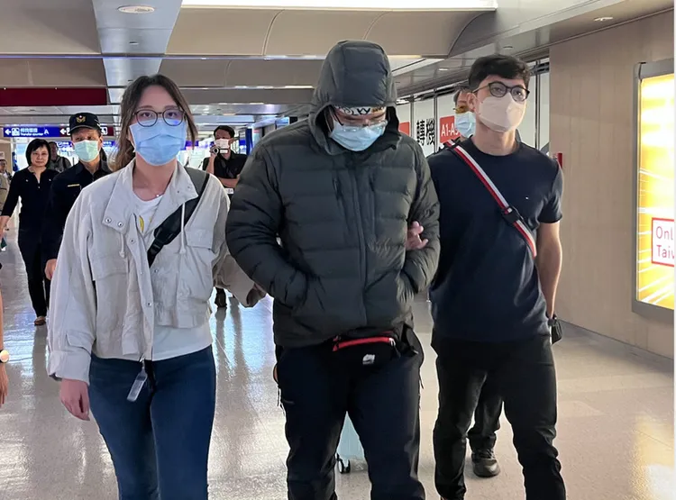 林裕紘今晨返國遭逮。中央社