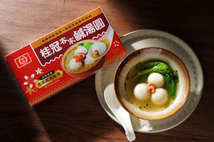 桂冠客家鹹湯圓新品上市。業者提供