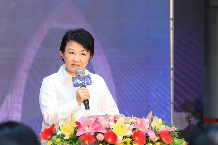 台中市長盧秀燕說，今年國慶焰火使用爵士樂當曲目，結合台中品牌「台中爵士音樂節」。市府提供