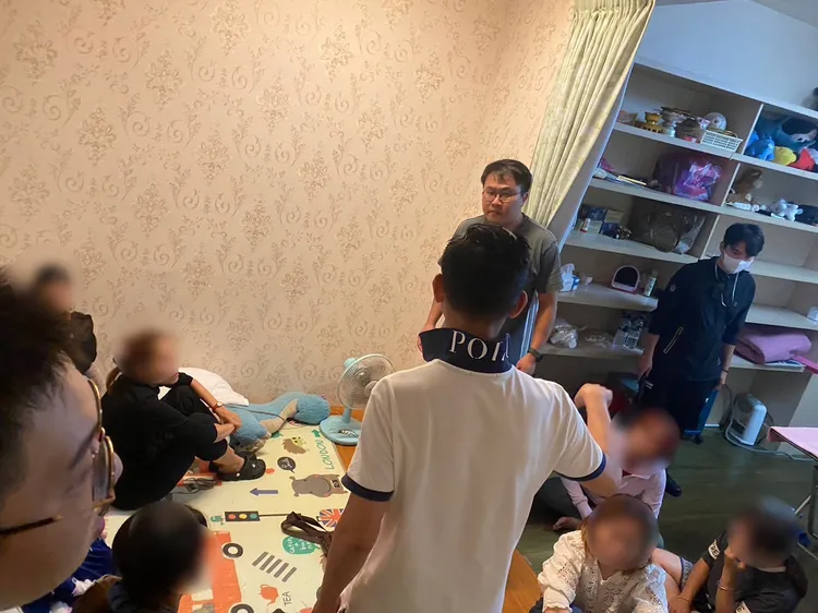 現場多名泰籍賭客。翻攝畫面