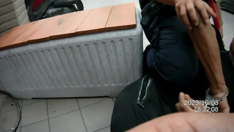 吳嫌被警方逮捕。民眾提供