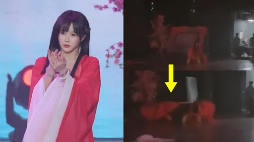 MIRROR悲剧重演!女偶像台上遭巨型铁板砸压